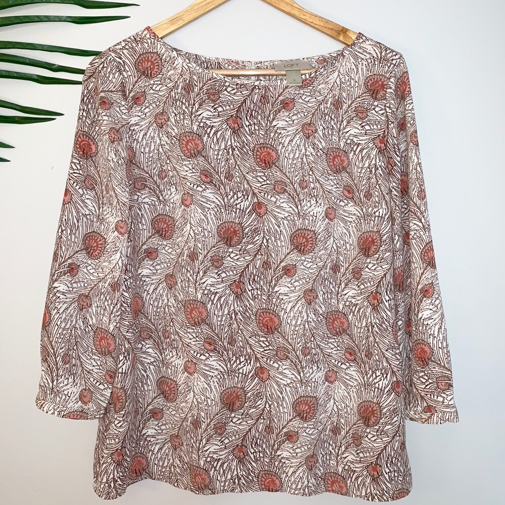 Loft feather blouse